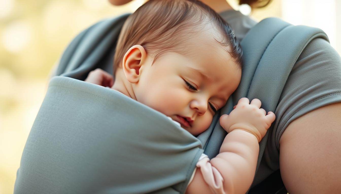 Kopfkontrolle Baby beim Rückentragen